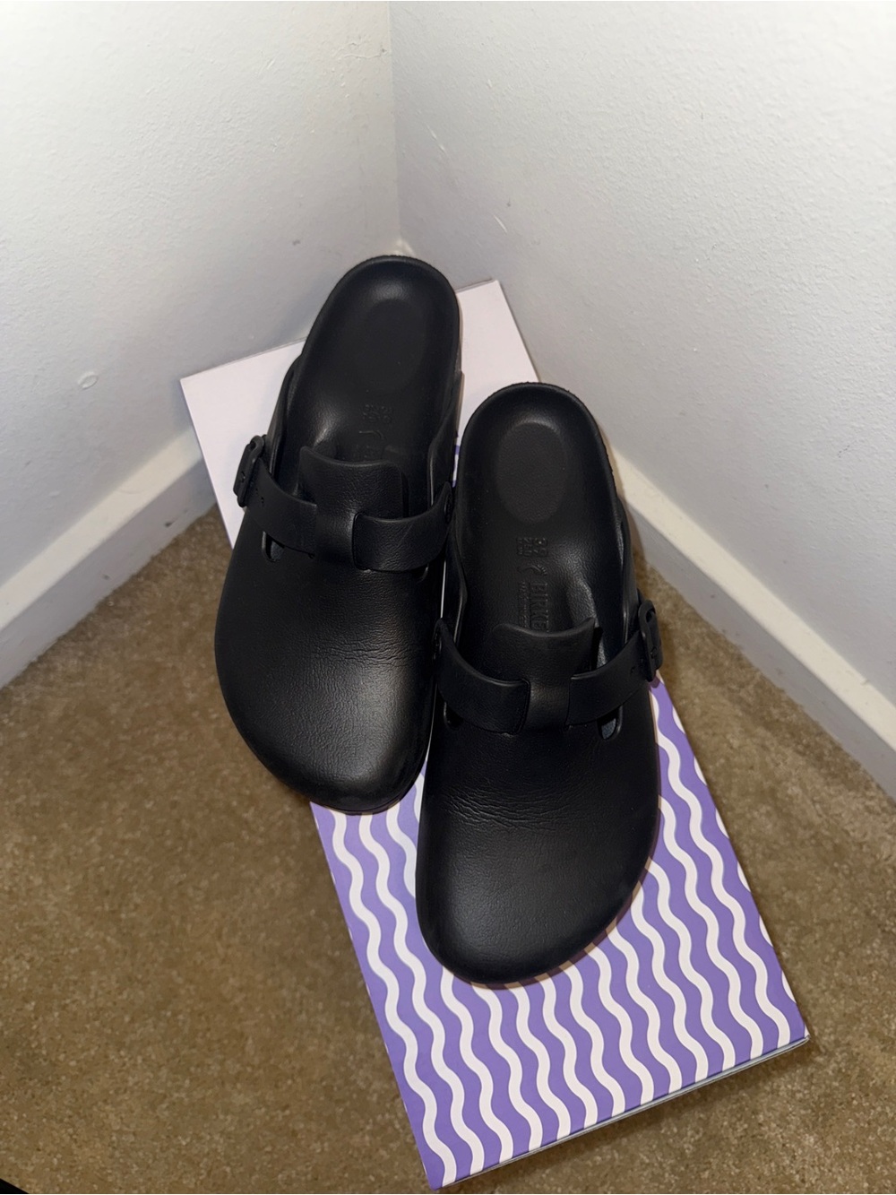 Birkenstock Black Professional Mule Clog with Adjustable Strap